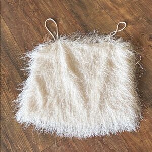 H&M Cream Textured Top